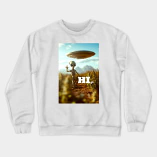 Alien says HI #1 Crewneck Sweatshirt